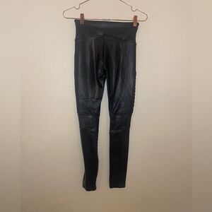 SPANX Faux Leather Moto Leggings